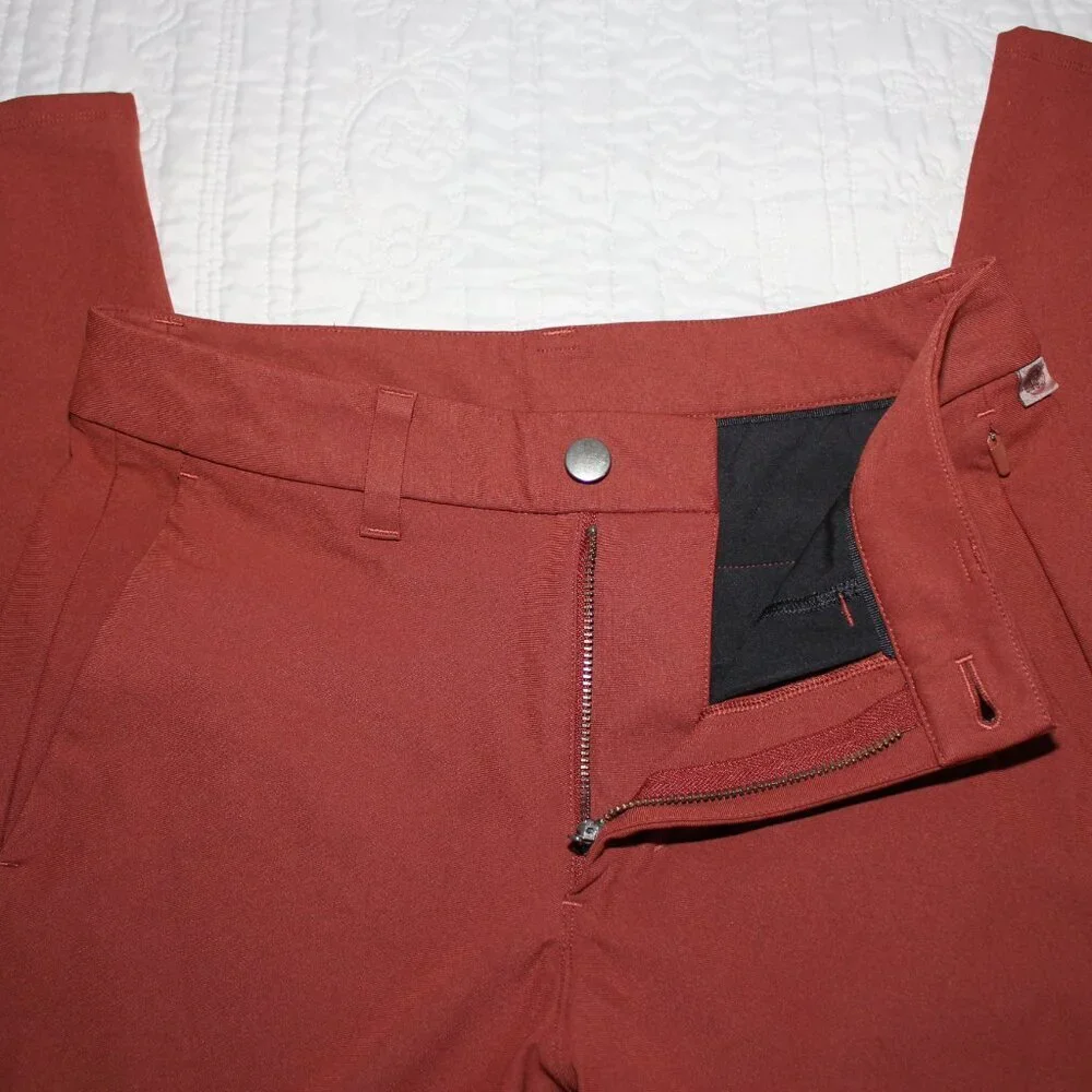 Lululemon Men's Commission Pant Slim Chino Size 28 Waist LM5AF2S Rust Color - Picture 5 of 11